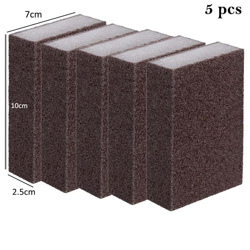 Esponja mágica feita de esmeril de carboneto de silício (5 unidades)